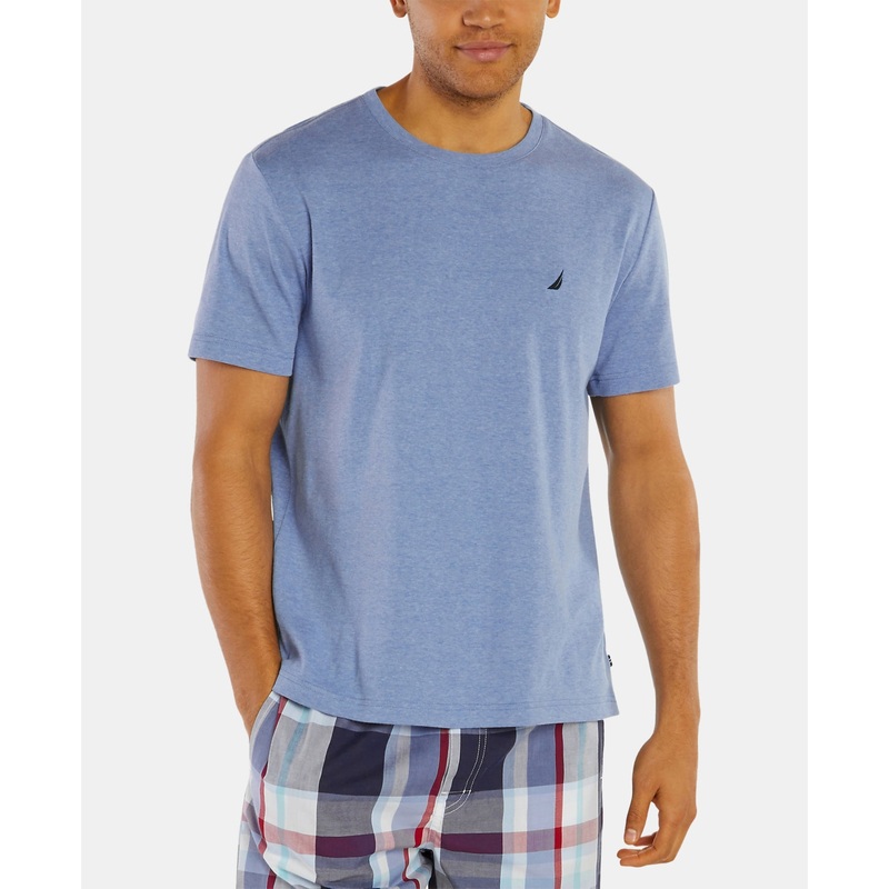 Nautica Mens Pajama T Shirt Blue Size Large