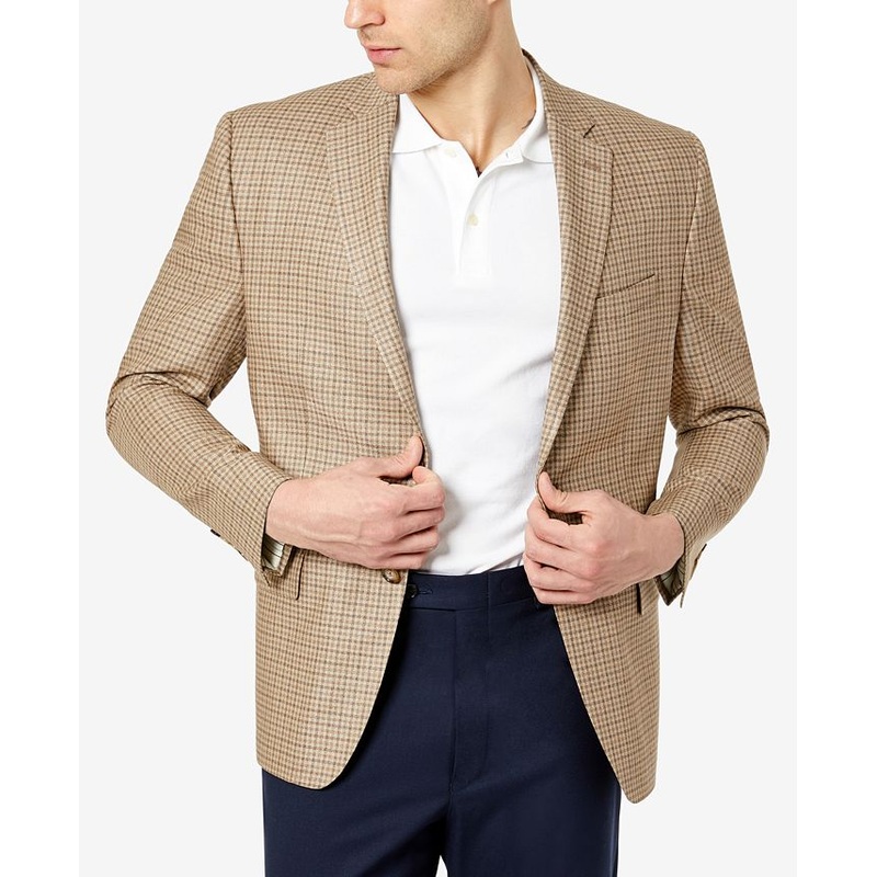 Ralph Lauren Men's Ultra Flex Taupe brown Blazer 44R
