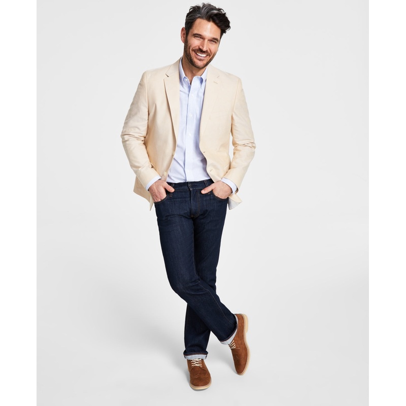 Tommy Hilfiger Modern Fit Cotton Sport Coat Tan 36S