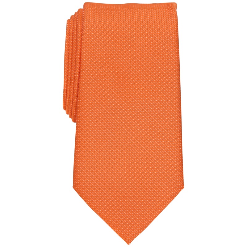 Club Room Men's Kane Pin Dot Tie Orange Necktie