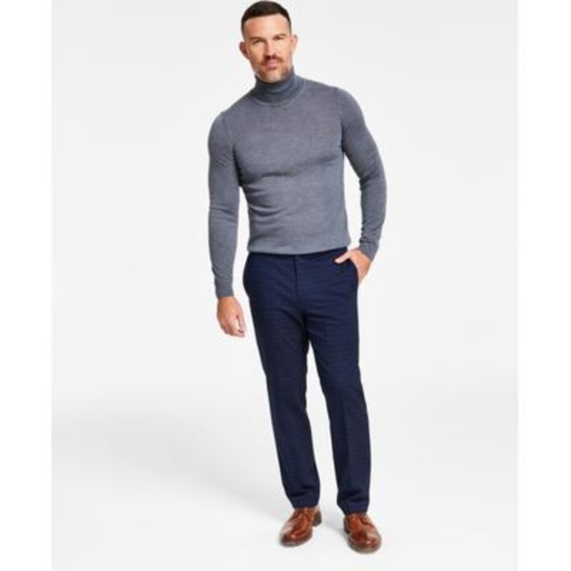 Lauren Ralph Lauren Men's Navy Check UltraFlex Classic-Fit Pants 42 x 30