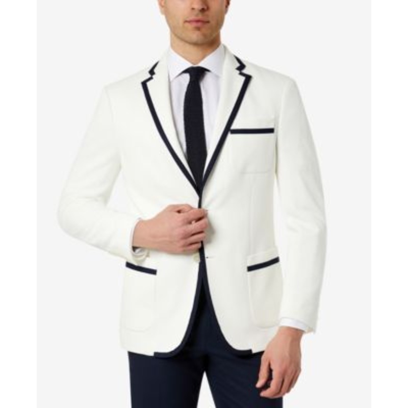 Lauren Ralph Lauren Mens Classic Fit Suit Jacket White 40S