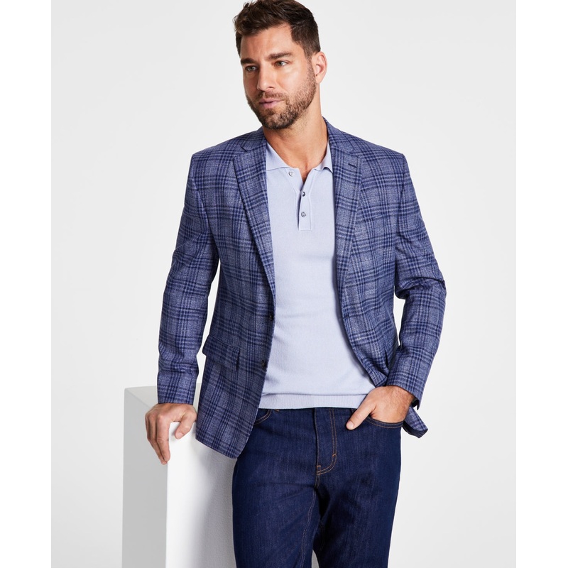 Lauren Ralph Lauren Mens UltraFlex Classic Fit Blazer Blue 38R