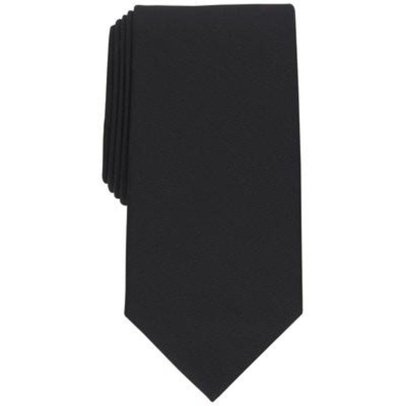 Perry Ellis Men's Connor Classic Solid Black Tie
