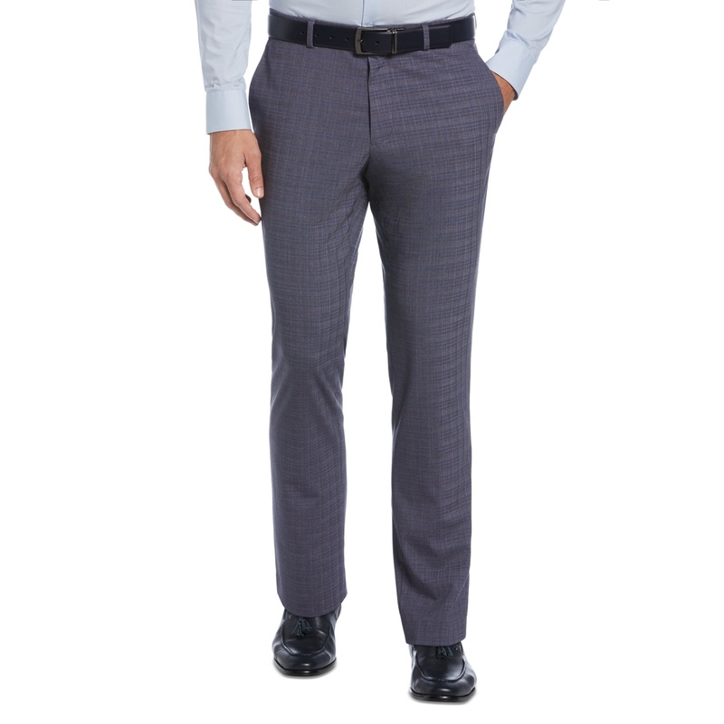 Perry Ellis Portfolio Mens Slim Fit Dress Pants Dusty Blue 32 x 30