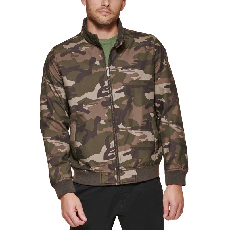 Club Room Men's Camo Bomber Jacket Size Large