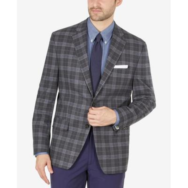 Lauren Ralph Lauren Mens Classic Fit Suit Jacket Grey 42R