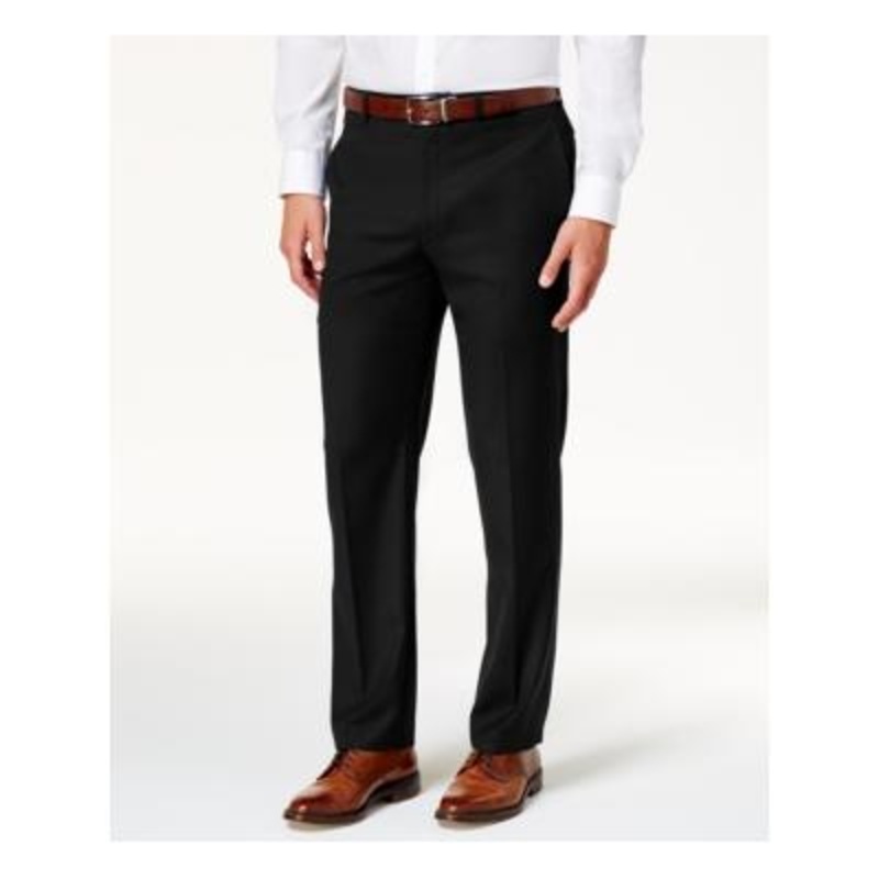 Lauren Ralph Lauren Mens Microtwill Ultraflex Dress Pant Black 32 x 32