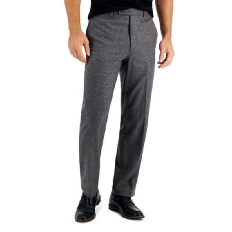 Lauren Ralph Lauren Wool Flannel Classic-Fit Grey black Plaid 40 x 30