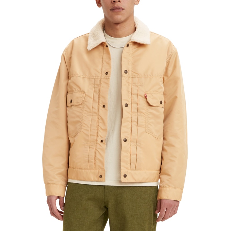 Levis Mens Type II Trucker Jacket Iced Coffee Small