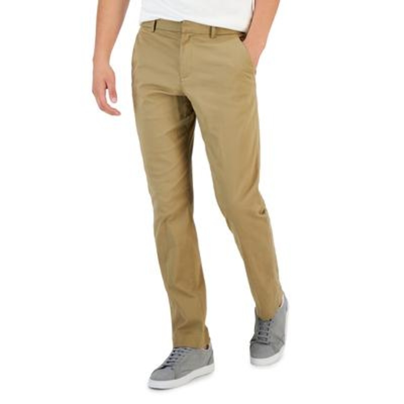 Perry Ellis Portfolio Mens Slim Fit Dress Pants TAN 36 x 32