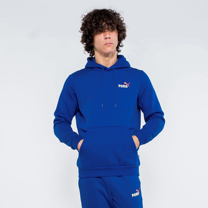 Puma Men's Logo Hoodie Blazing Blue 2XL