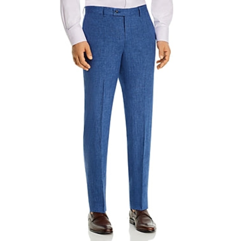 Robert Graham Men's Blue Delave Linen Suit Pants 38R