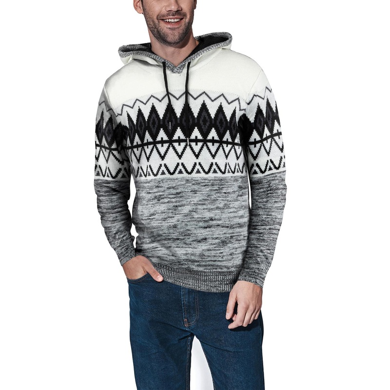 X-Ray Men's Color Blocked Pattern Black XL Shirt