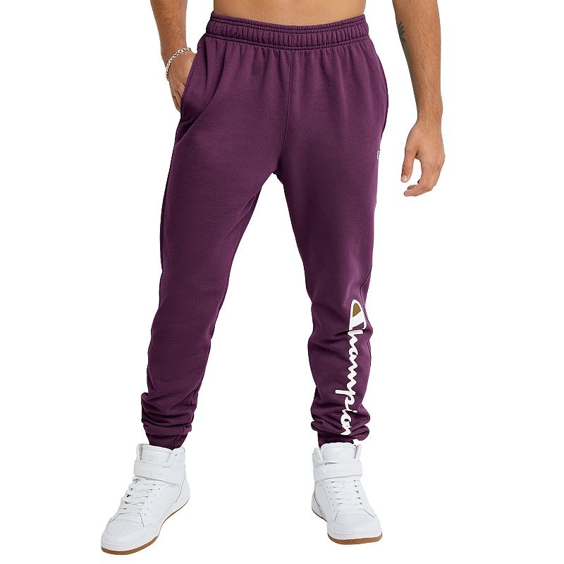 Champion Men's Powerblend Jogger Pants Plum XL