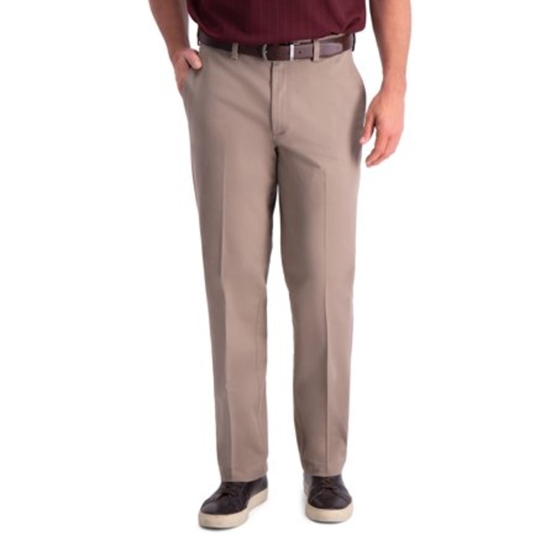 Haggar Mens Premium Comfort Khaki Pants Khaki 36 x 32