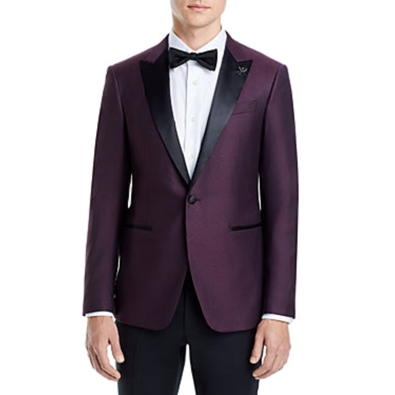 John Varvatos Star USA Brooklyn Slim Fit Dinner Jacket 46R Berry Red