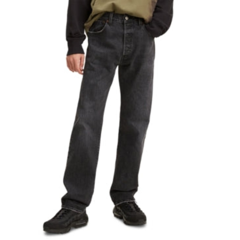 Levis Mens 501 Jeans Craisin Black 38 x 34