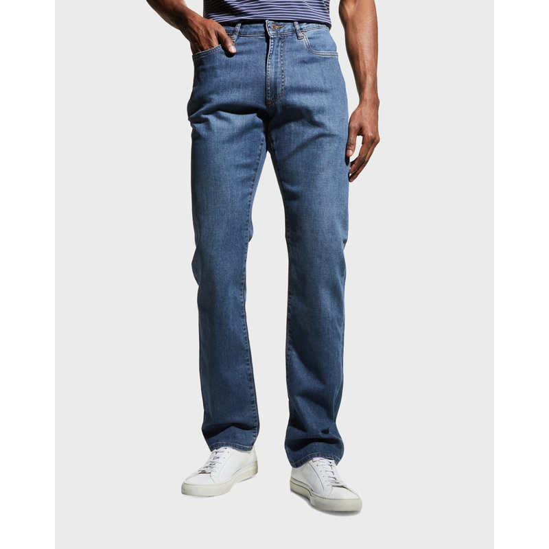Peter Millar Mens Pilot Mill Denim Blue Jeans 32R