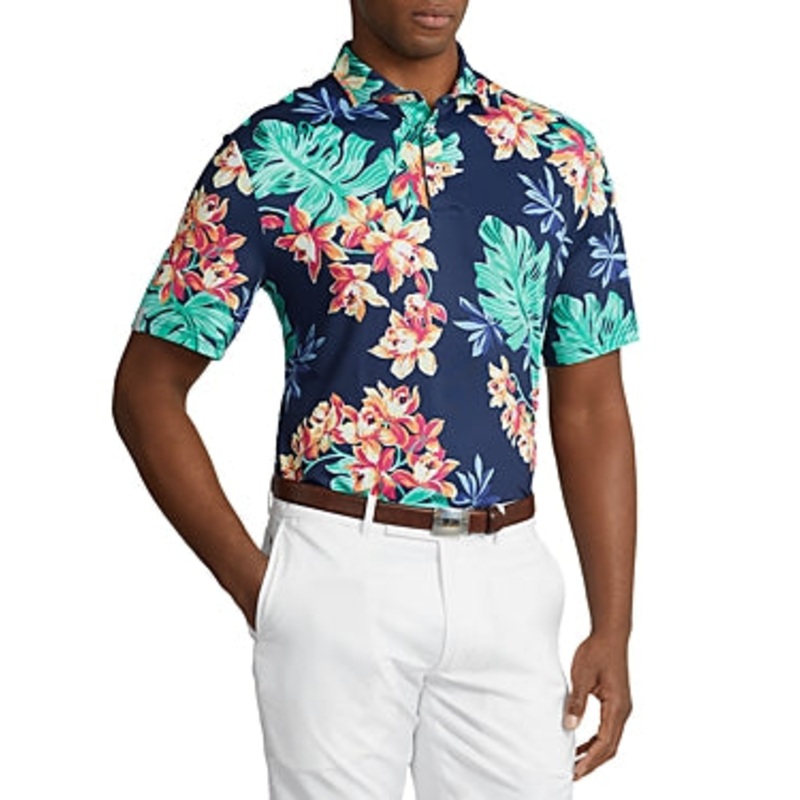 Polo Ralph Lauren Rlx Classic Fit Performance Polo Shirt Large Floral