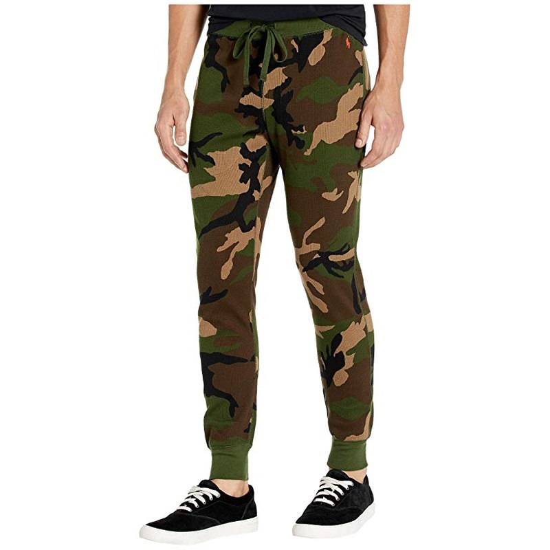Ralph Lauren Mens Green Camo Pajama Surplus Pants Small
