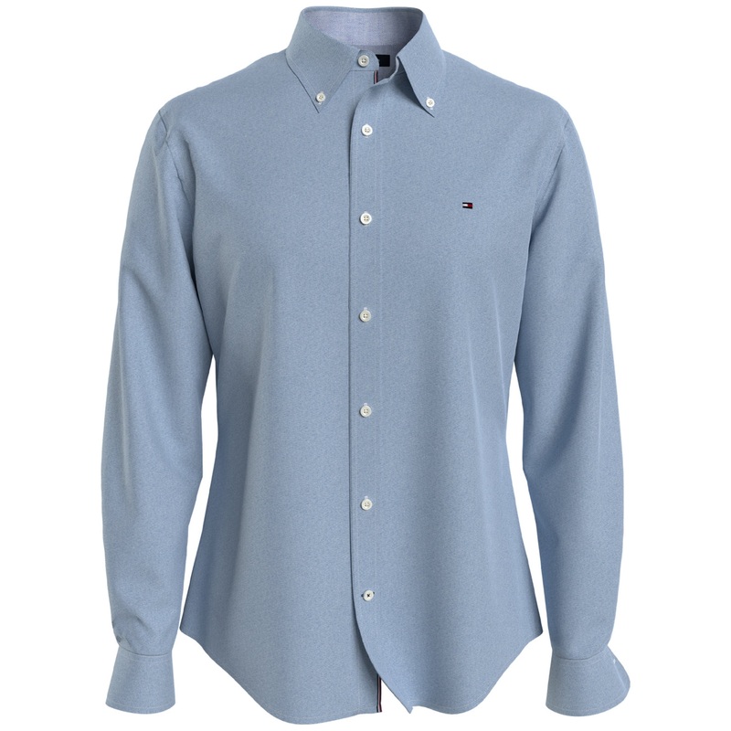 Tommy Hilfiger New England Solid Oxford Shirt Dallas Blue XL Men's