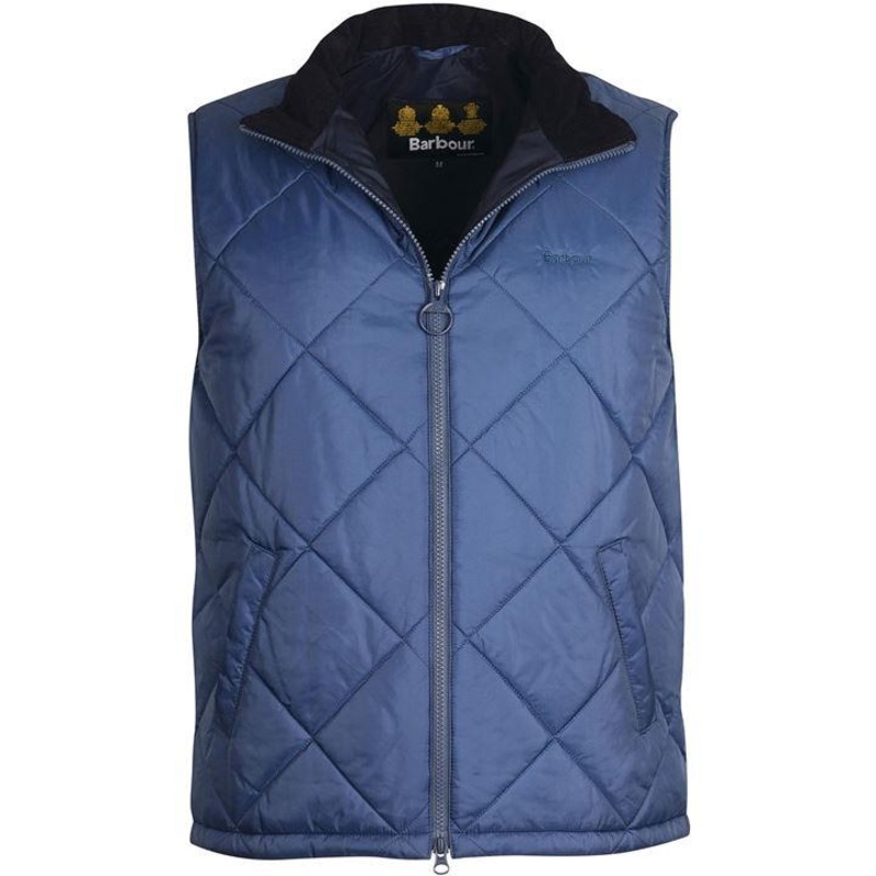 Barbour Men's Finnar Gilet Quilted Vest Blue Small
