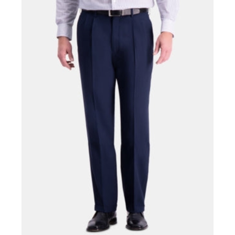 Haggar Men's Premium Comfort Stretch Indigo Dress Pants 32 x 32