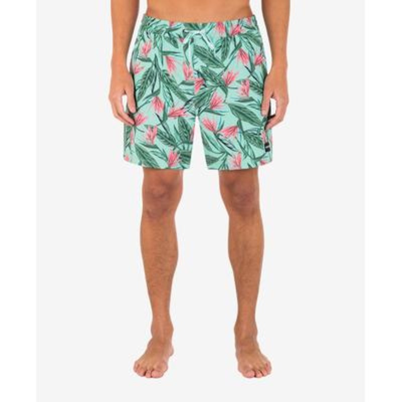 Hurley Men's Cannonball Volley Board shorts Floro Aqua Green Pink XXL