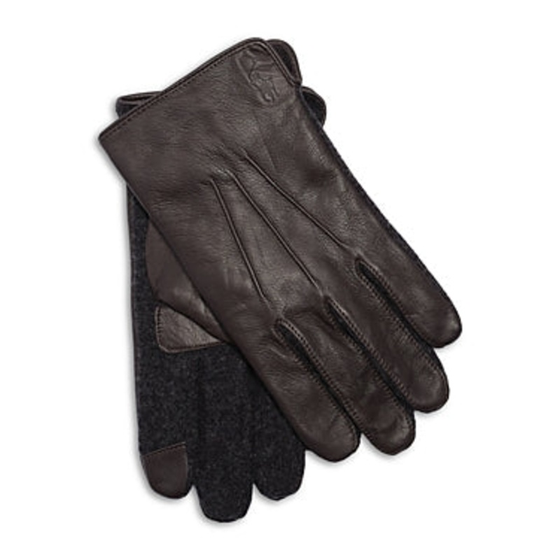 Polo Ralph Lauren Mens Nappa Hybrid Touch Glove Brown Medium