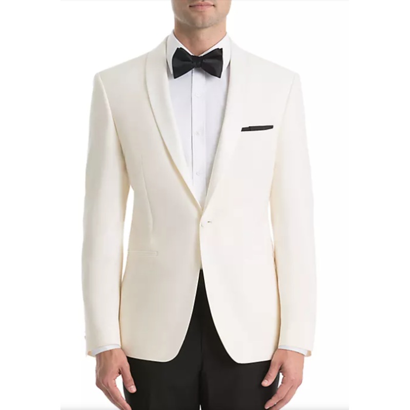 Lauren Ralph Lauren Men's Classic-Fit Twill Dinner Jacket - Off White 46L