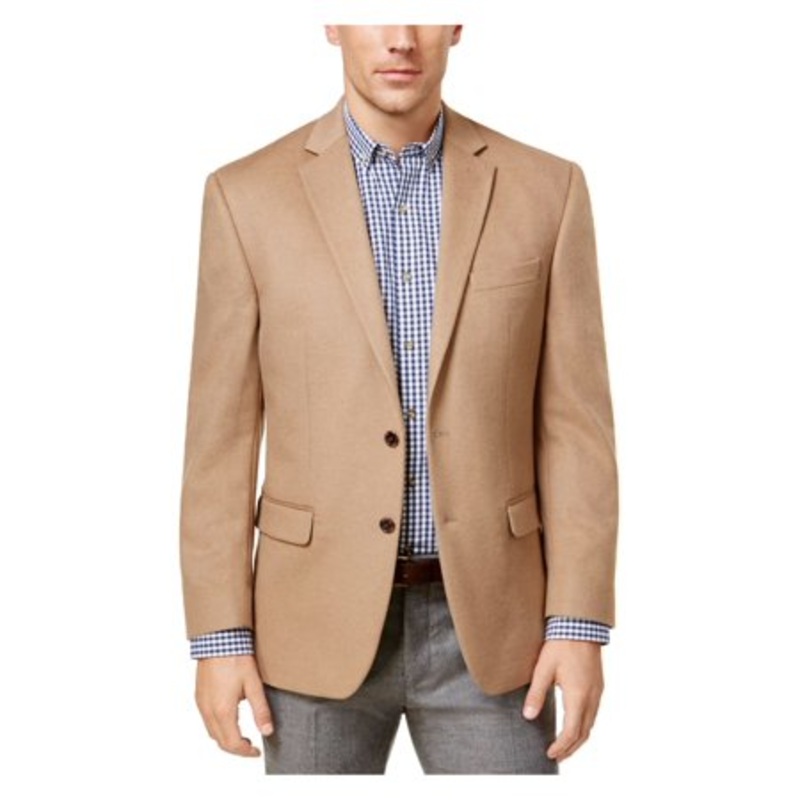 Lauren Ralph Lauren Mens Wool Cashmere Camel Sport Coat 39S