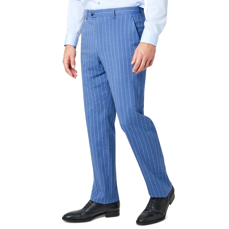 Sean John Mens Classic Fit Blue Stripe Suit Pants 40 x 30