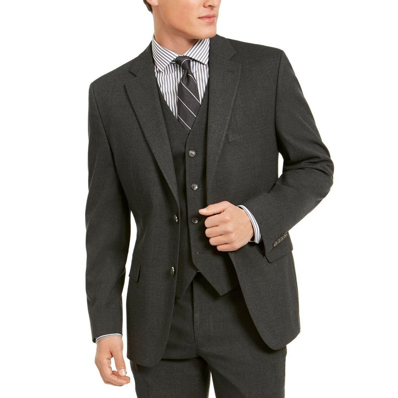 Alfani Men's Charcoal Classic-Fit Suit Jacket 40R
