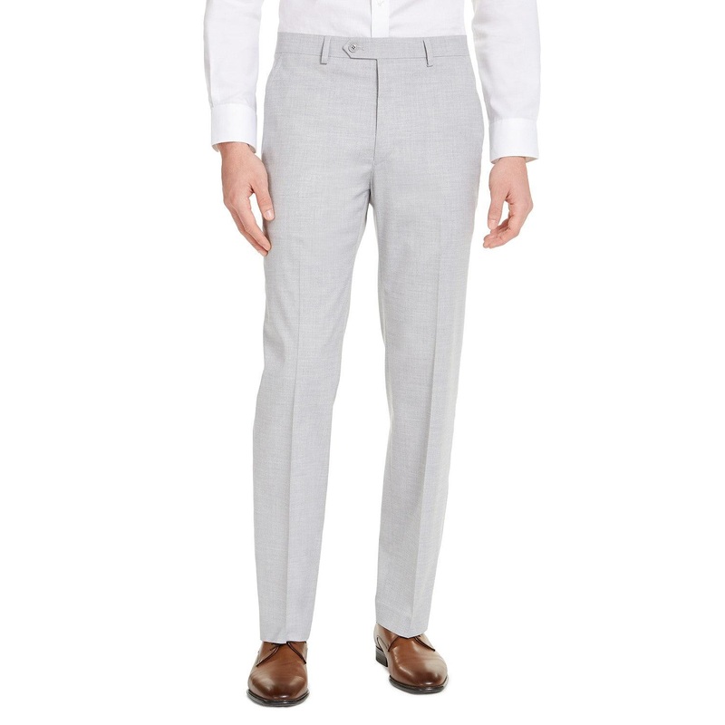 Alfani Men's Stretch Slim-Fit Suit Pants Grey 36 X 32