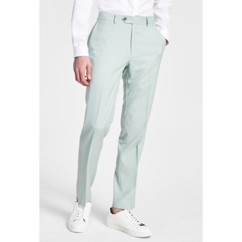 Bar III Men's Slim-Fit Green Wool Suit Pants 33 x 32