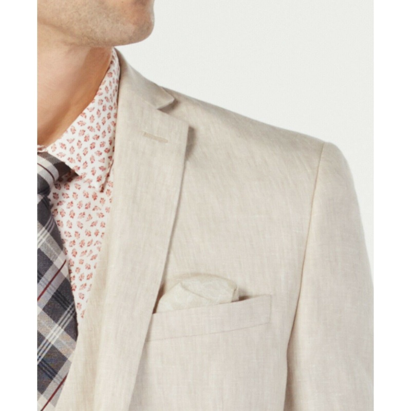 Bar III Men's Slim-Fit Linen Suit Jacket 46R