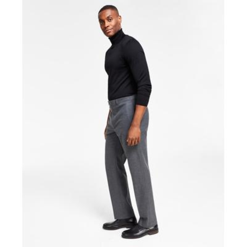 Lauren Ralph Lauren Classic-Fit UltraFlex Dress Pants Grey 40 x 29