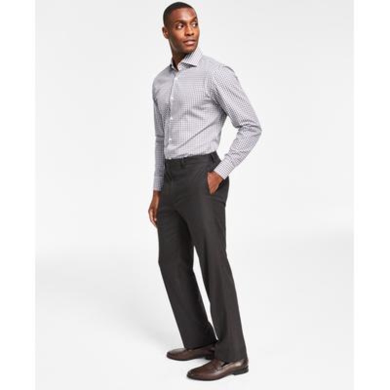 Lauren Ralph Lauren Men's UltraFlex Check Dress Pants Brown 33 x 30