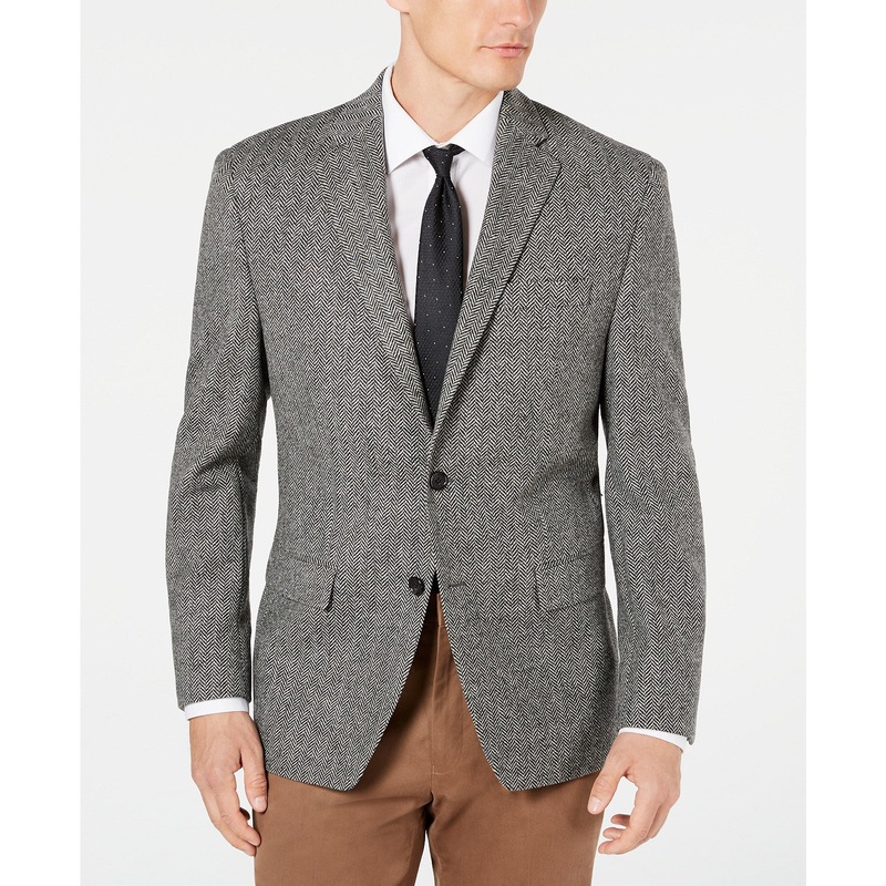 Lauren Ralph Lauren Men's Wool Classic-Fit Blazer Black white 38R
