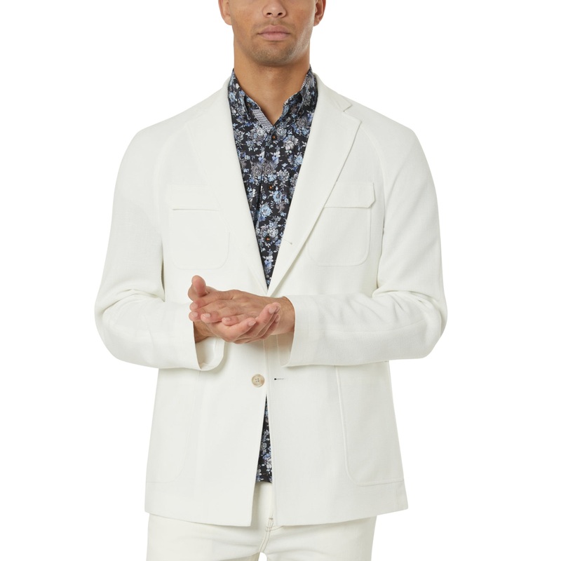 Tallia White Slim Fit Sport Coat 50R