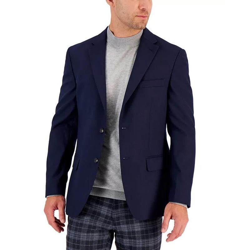 Tommy Hilfiger Men's Navy Twill Sport Coat 40L