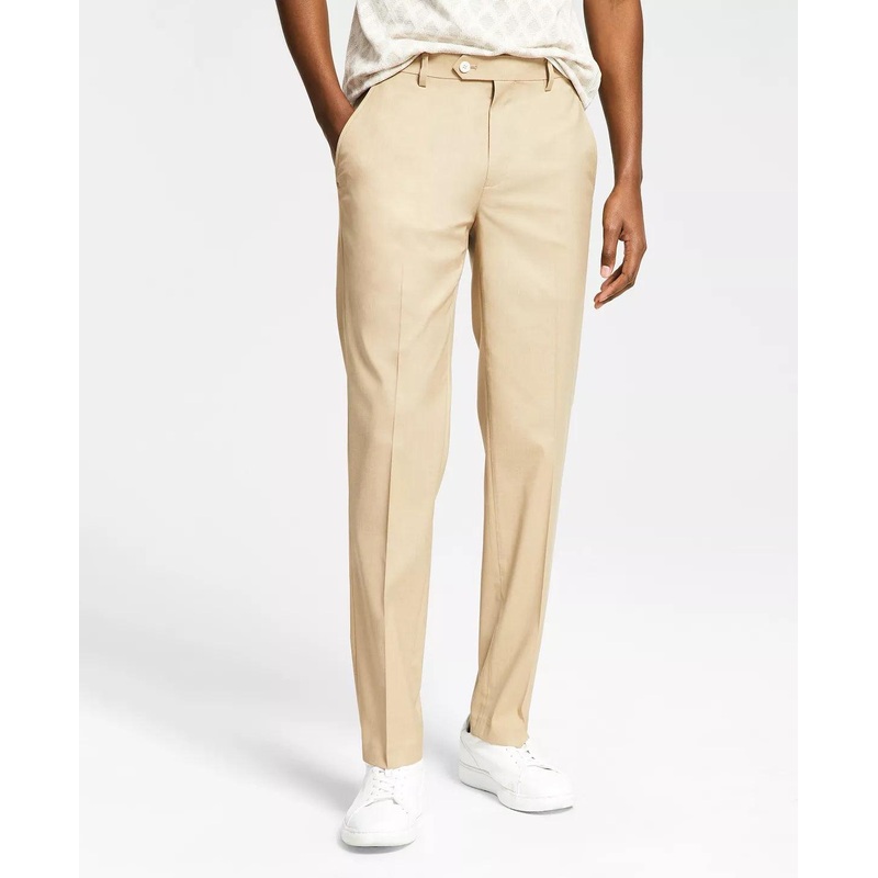 Alfani Men's Slim-Fit Stretch Suit Pants, Caramel 30 x 32