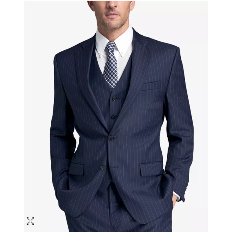 Lauren Ralph Lauren Men's Classic-Fit Stretch Suit Navy 40R