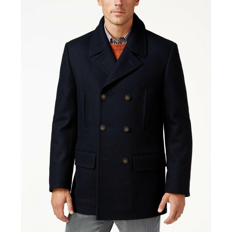 Lauren Ralph Lauren Mens Classic Fit Luke Peacoat Dark Navy 46R