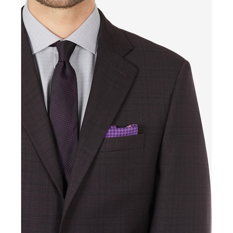 Malbin Mens Wool Blend Extra Slim Fit Blazer 36 Short