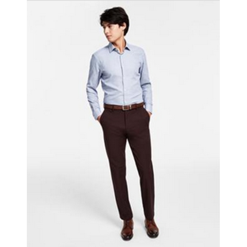 Ralph Lauren Men's Classic-Fit Dress Pants Blackberry Wine 32 x 32