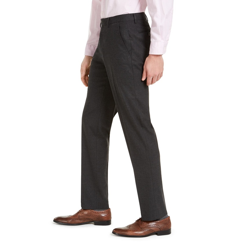 Alfani Men's Charcoal Grey Slim-Fit Suit Pants 36 x 34
