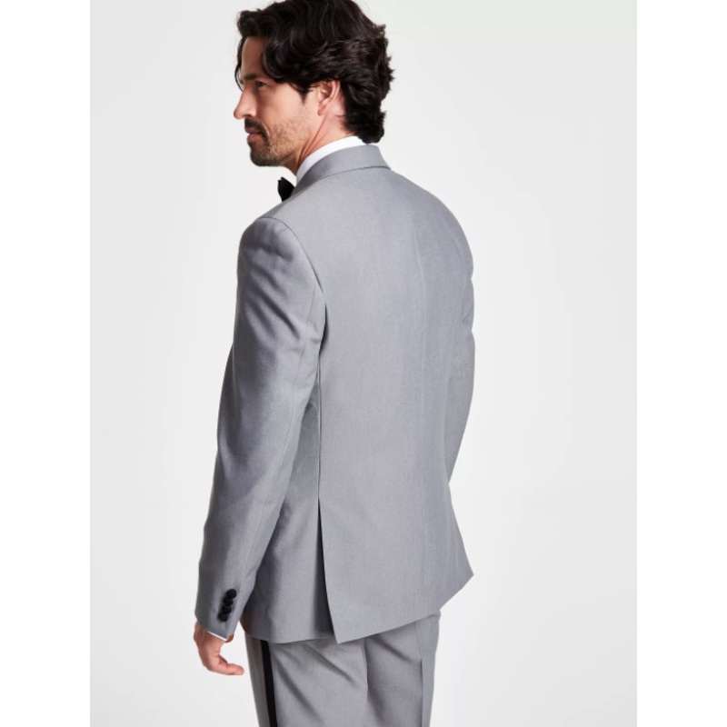 Alfani Men's Slim-Fit Tuxedo Jacket Light Grey 44S