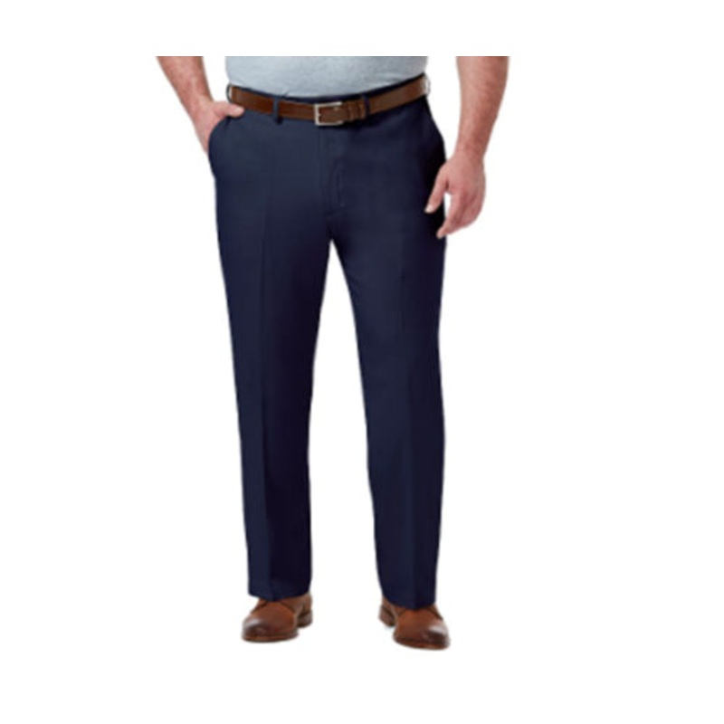 Haggar Men's Big & Tall Classic Fit Blue Dress Pants 48 x 30